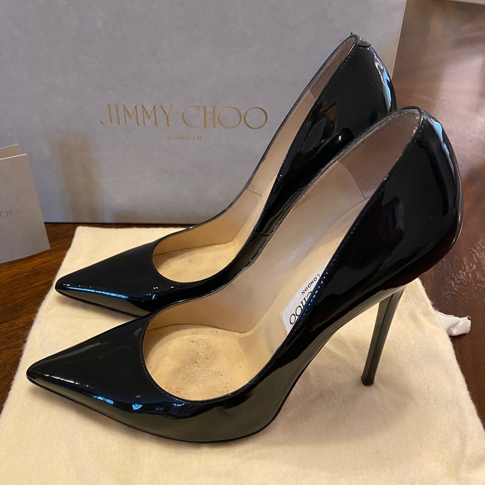 Jimmy Choo Anouk Black Heels